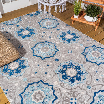 Mediterranean Medallion Indoor/outdoor Area Rug